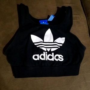 Adidas black sports bra